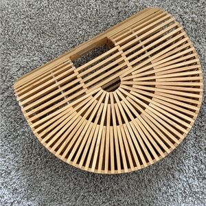 Elegant Tan Bamboo Women's Bag